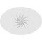 Ekena Millwork Standard Dalton Spiral Rosette With Square Edge, 8"W x 5 1/4"H x 1"P ROSP080X053X100DAL12 - alternate 2